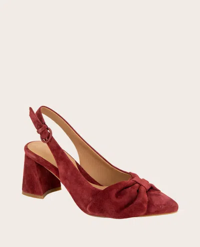 Gentle Souls Women's Diana Pointed-toe Slingback Pumps In Burgundy