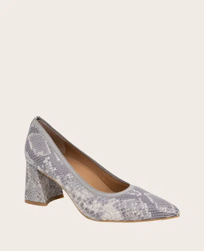Gentle Souls - Dionne Snakeskin Leather Heel In Taupe Snake Leather