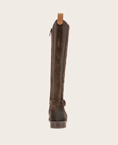 Gentle Souls Women's Elmwood Tall Riding Boots In Chocolate Suede