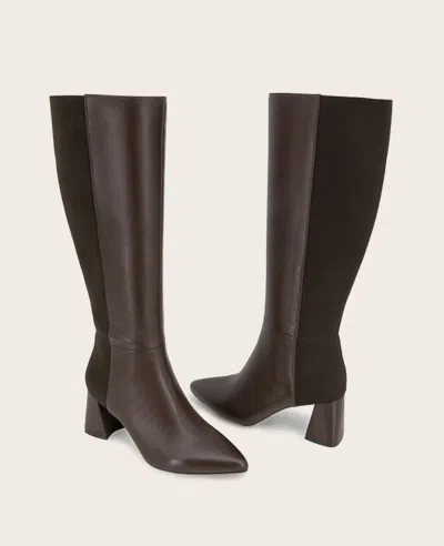Gentle Souls Dionne 50/50 Boots In Chocolate Leather