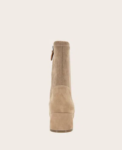 Gentle Souls - Emily Suede Side Zip Boot In Mushroom Suede