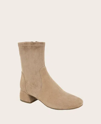 Gentle Souls - Emily Suede Side Zip Boot In Mushroom Suede