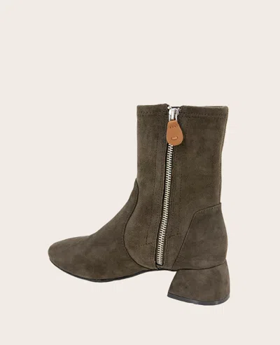 Gentle Souls Emily Bootie In Shitake Suede