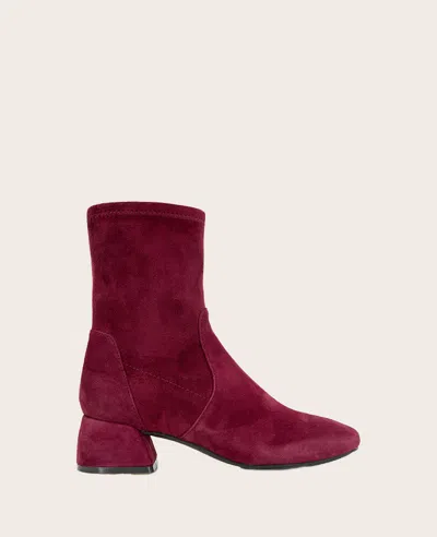 Gentle Souls Emily Bootie In Burgundy Suede