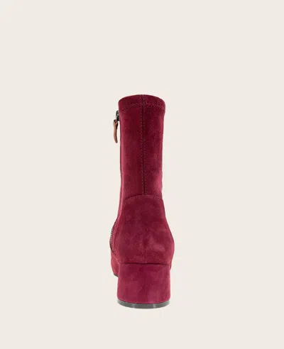 Gentle Souls Emily Bootie In Burgundy Suede