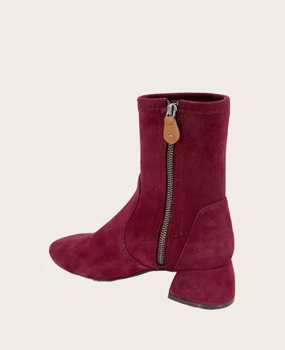 Gentle Souls Emily Bootie In Burgundy Suede