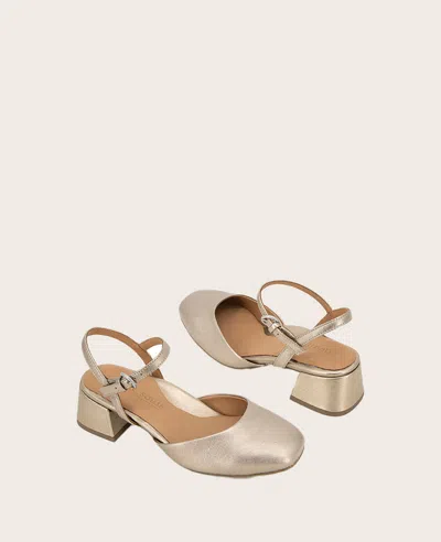 Shop Gentle Souls - Lucinda Leather Closed Toe Strap Sandal In Gravel Leather