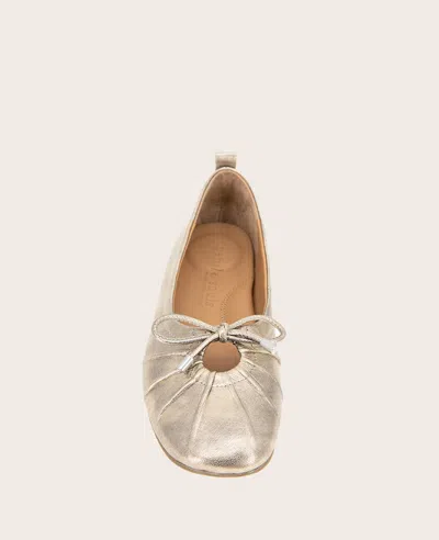 Gentle Souls Women's Marilyn Flats In Gravel Leather