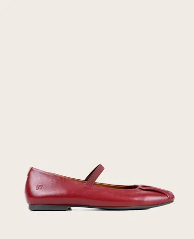 Gentle Souls Women's Walden Mary Jane Flats In Rio Red Leather