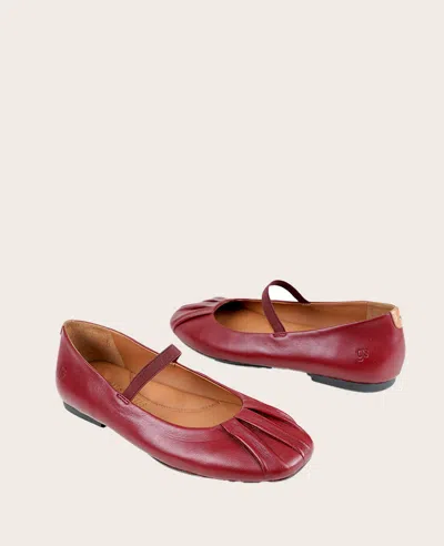 Gentle Souls Women's Walden Mary Jane Flats In Rio Red Leather