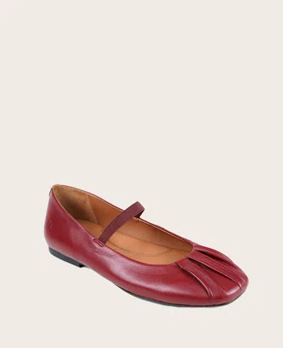 Gentle Souls Women's Walden Mary Jane Flats In Rio Red Leather