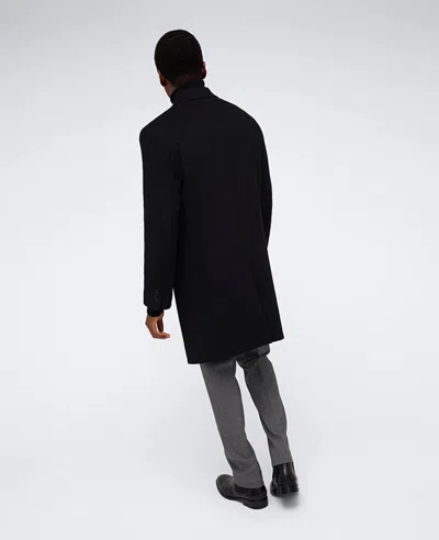 Kenneth Cole The Classic Fit Overcoat In Black