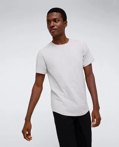 Kenneth Cole The Performance Crew Neck T-shirt In Heather Gray