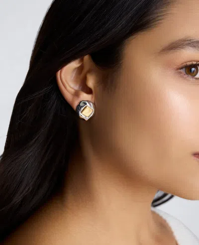 Kenneth Cole Oma The Label Mental Health Coalition Earrings In Two Tone