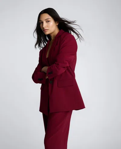 Kenneth Cole One-button Stretch Crepe Blazer In Multicolor