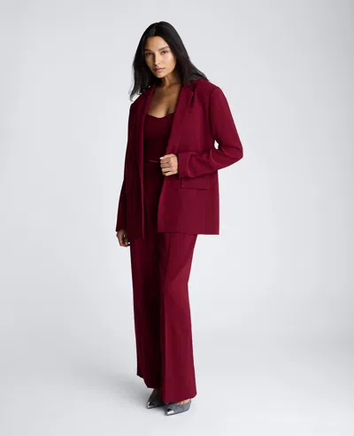 Kenneth Cole One-button Stretch Crepe Blazer In Multicolor