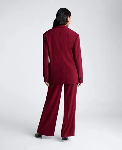 Kenneth Cole One-button Stretch Crepe Blazer In Multicolor
