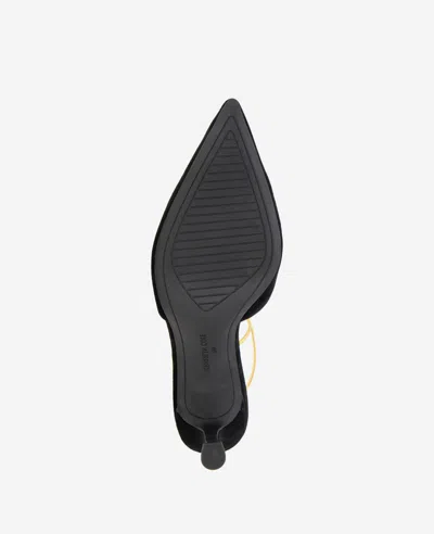 Kenneth Cole Umi T-strap Pointed Toe Pump In Black Suede