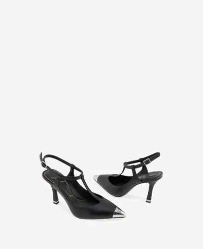 Kenneth Cole Romi T-strap Pump In Black Leather