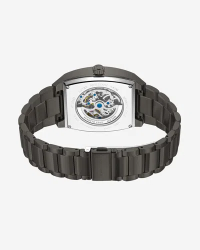 Kenneth Cole Curved Automatic Bracelet Watch In Gun