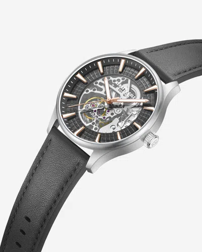 Kenneth Cole Automatic Strap Watch In Black