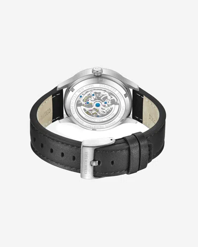 Kenneth Cole Automatic Strap Watch In Black