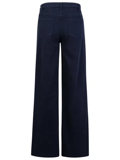 Apc Navy Elisabeth Jeans In Blue