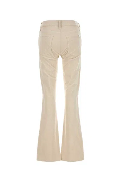 7 For All Mankind Corduroy Pant Sand Flared Leg In Beige O Tan