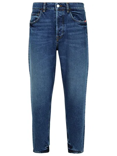 Amish 'jeremiah' Blue Denim Jeans In Blue