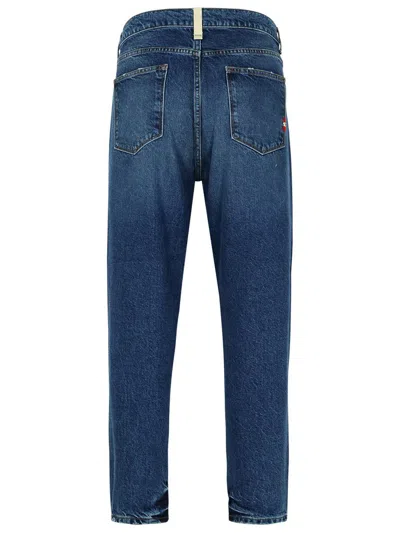 Amish 'jeremiah' Blue Denim Jeans In Blue