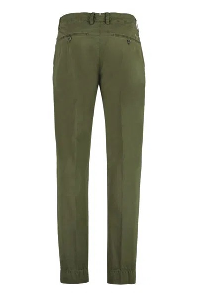 Hand Picked Mantova Cotton Trousers In Green