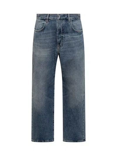 Givenchy Logo Plaque Jeans Blue In Blue
