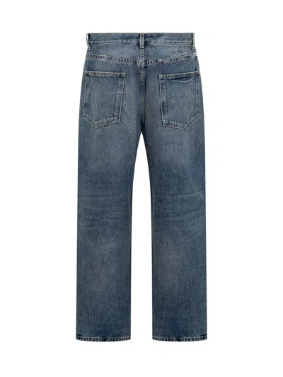 Givenchy Logo Plaque Jeans Blue In Blue