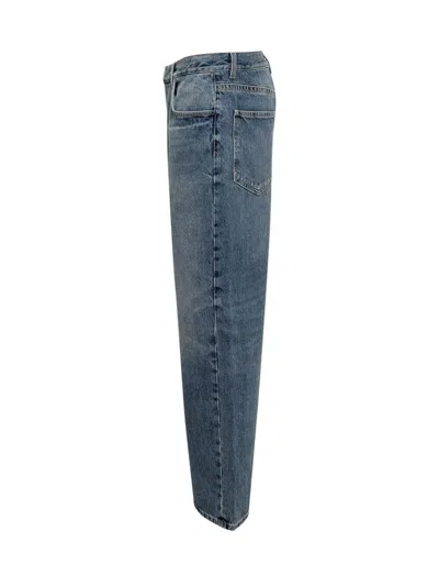 Givenchy Logo Plaque Jeans Blue In Blue