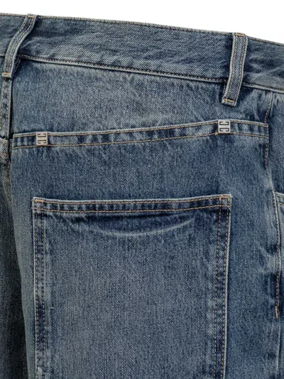 Givenchy Logo Plaque Jeans Blue In Blue