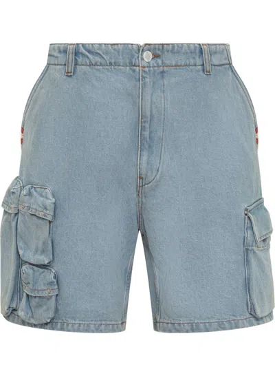 Amish Bermuda Cargo Shorts In Blue