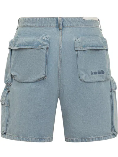 Amish Bermuda Cargo Shorts In Blue