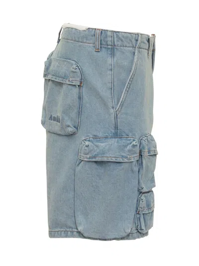 Amish Bermuda Cargo Shorts In Blue