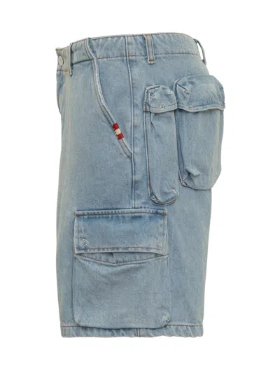 Amish Bermuda Cargo Shorts In Blue