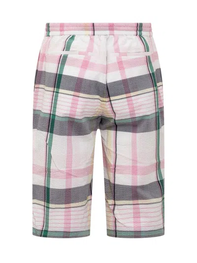 Tommy Hilfiger Madras Checkered Shorts In Pink