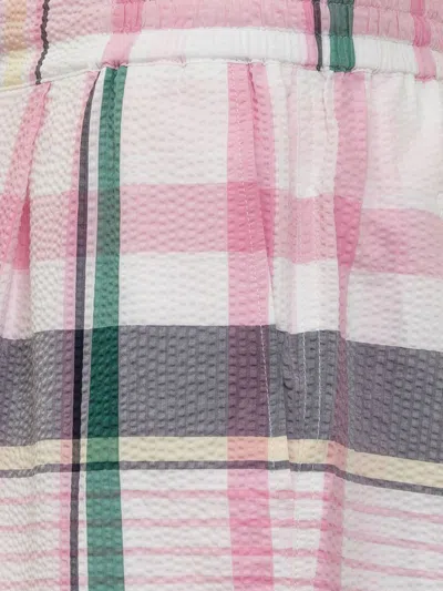 Tommy Hilfiger Madras Checkered Shorts In Pink