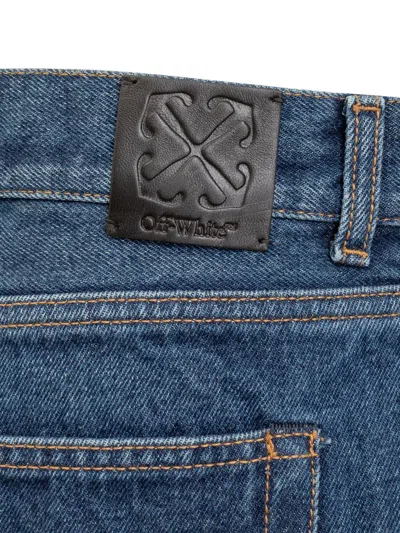 Off-white Blue Denim Jeans In Blue