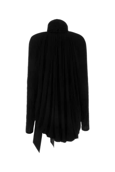 Saint Laurent Blusa In Viscosa Nera Uomo In Black
