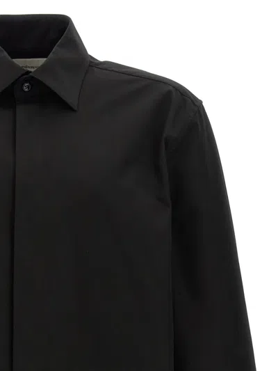 Saint Laurent Cotton Poplin Shirt In Black