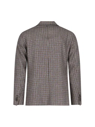 Tagliatore Tailored Jacket With Single Button Front In Multicolour