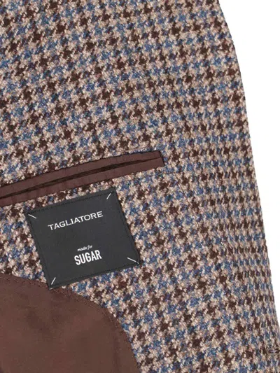 Tagliatore Tailored Jacket With Single Button Front In Multicolour
