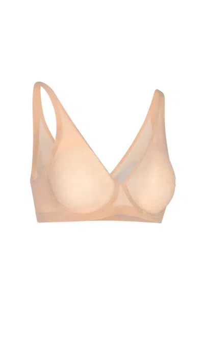 Wolford 'tulle Flock Full' Bra In Pink