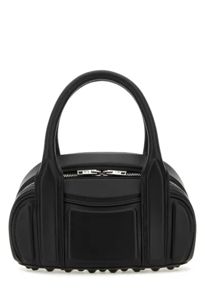 Alexander Wang Black Nappa Leather Roc Small Handbag In Black