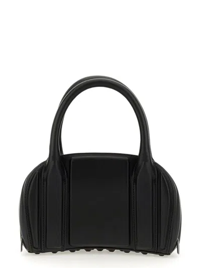 Alexander Wang Black Nappa Leather Roc Small Handbag In Black