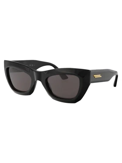Bottega Veneta Sunglasses In 001 Black Black Grey